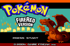 Pokemon Fire Red - Backwards Edition Title Screen